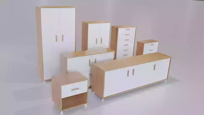 MINIMAL MORDEN FURNITURE SET 7 PIECES