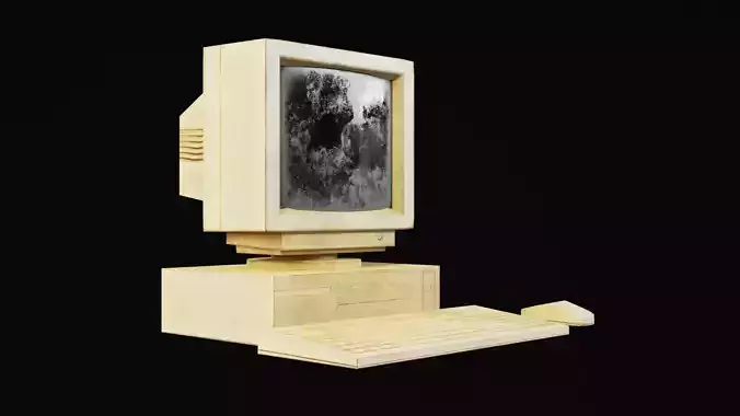 Dirty 90s Pc Game Ready Low-poly 3D model