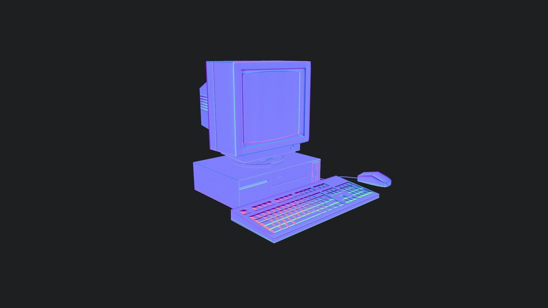 Dirty 90s Pc Game Ready Low-poly 3D model_11
