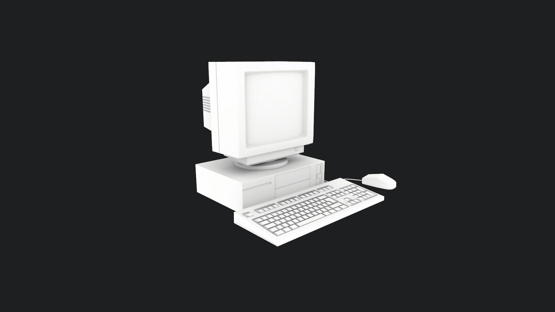 Dirty 90s Pc Game Ready Low-poly 3D model_12