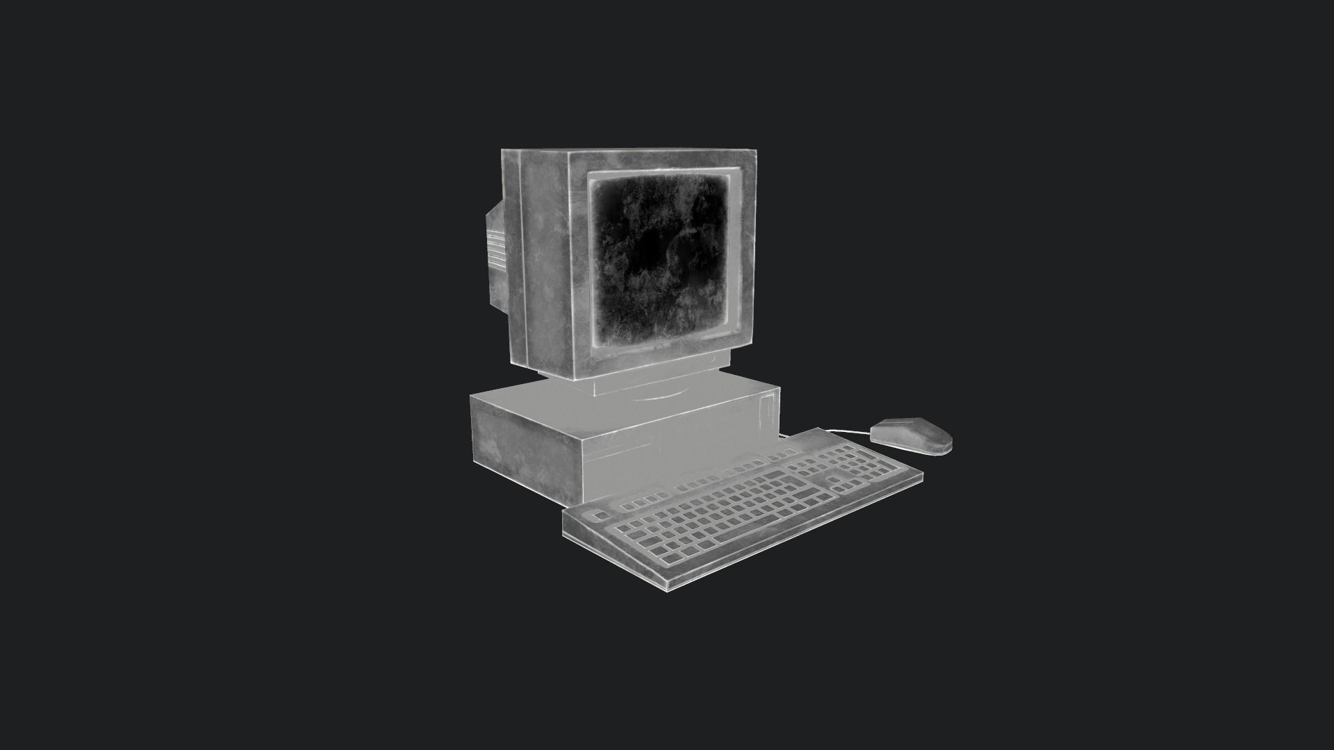 Dirty 90s Pc Game Ready Low-poly 3D model_8