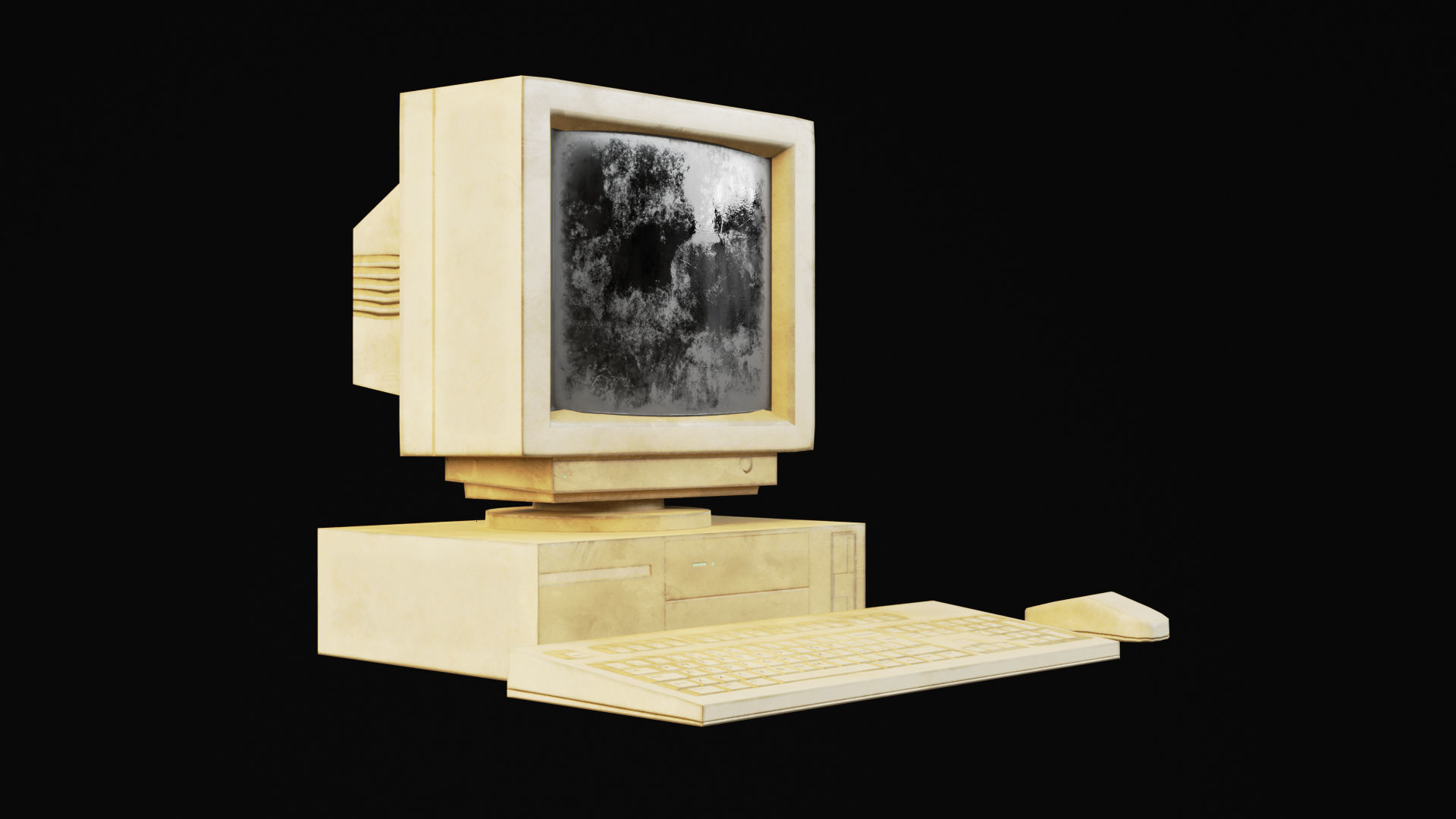 Dirty 90s Pc Game Ready Low-poly 3D model_3