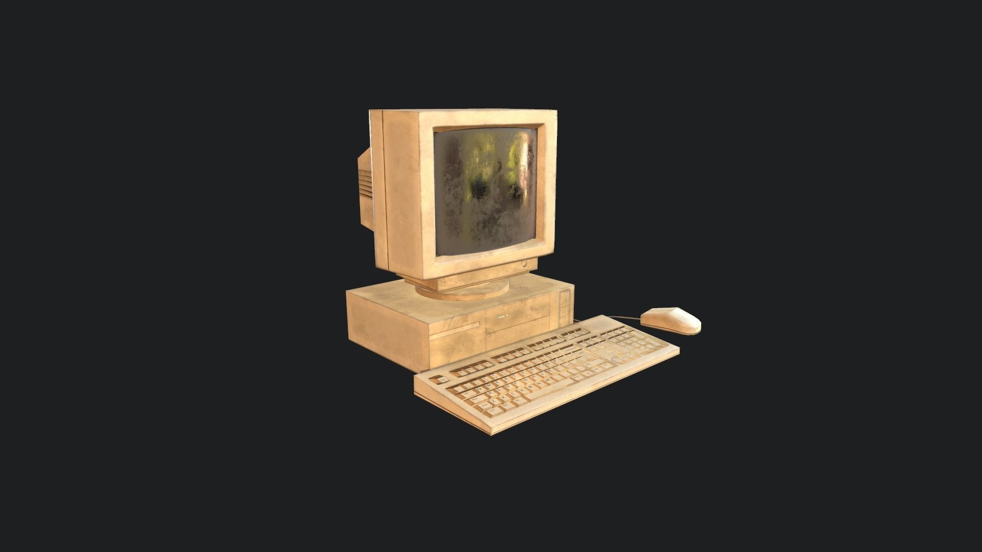 Dirty 90s Pc Game Ready Low-poly 3D model_9