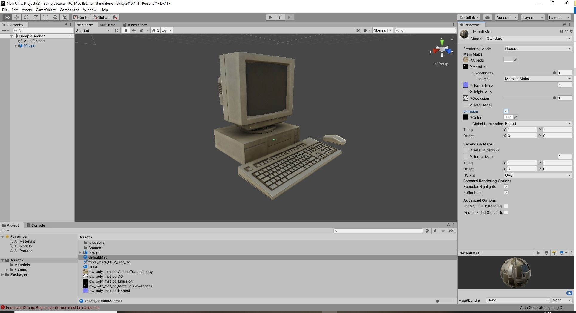 Dirty 90s Pc Game Ready Low-poly 3D model_6