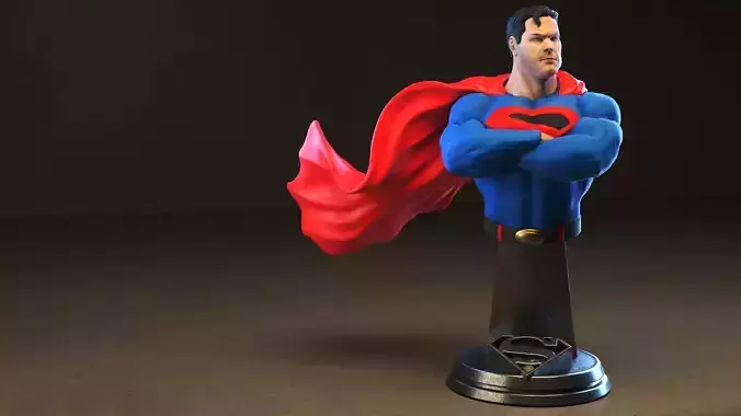 SUPERMAN fanart bust alex ross style