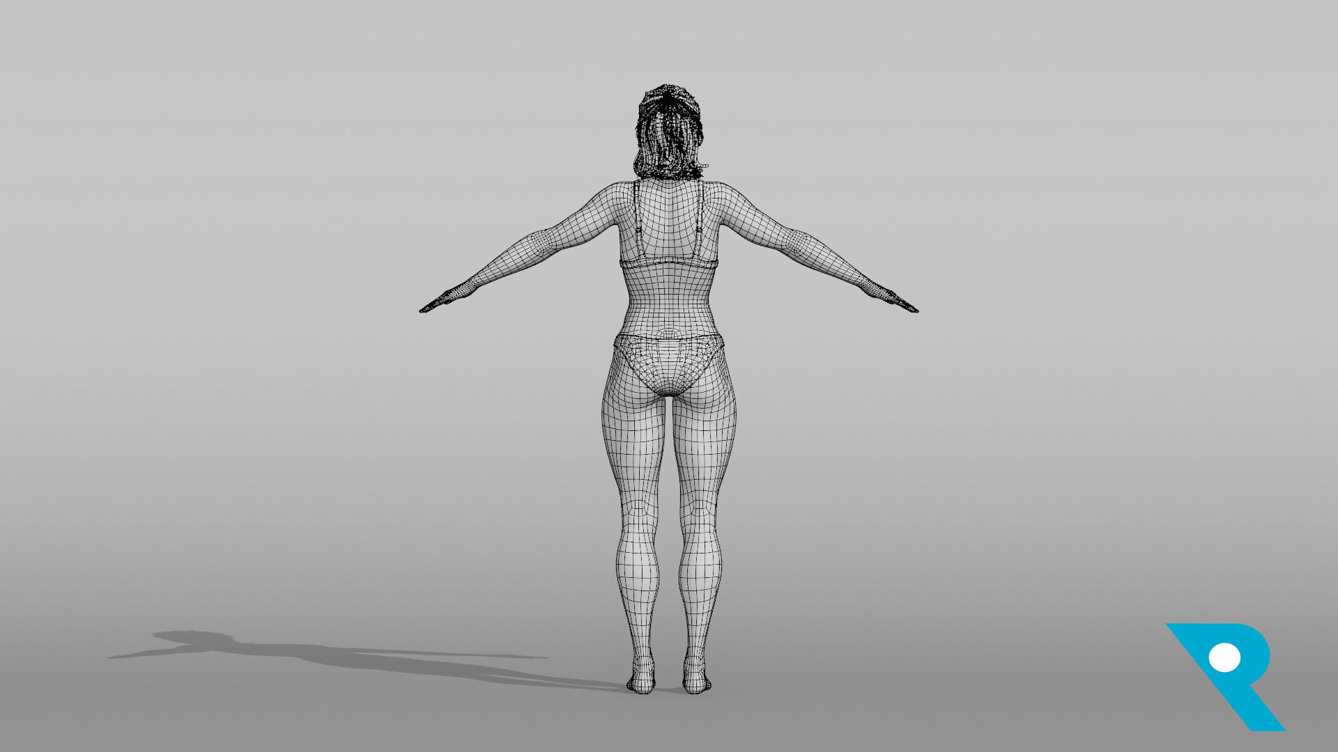 Realistic Female Character - Lynette 3D model_10