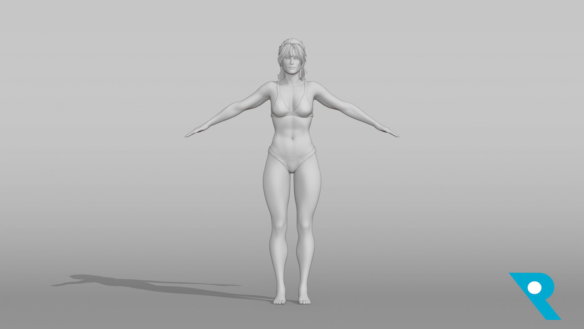 Realistic Female Character - Lynette 3D model_5