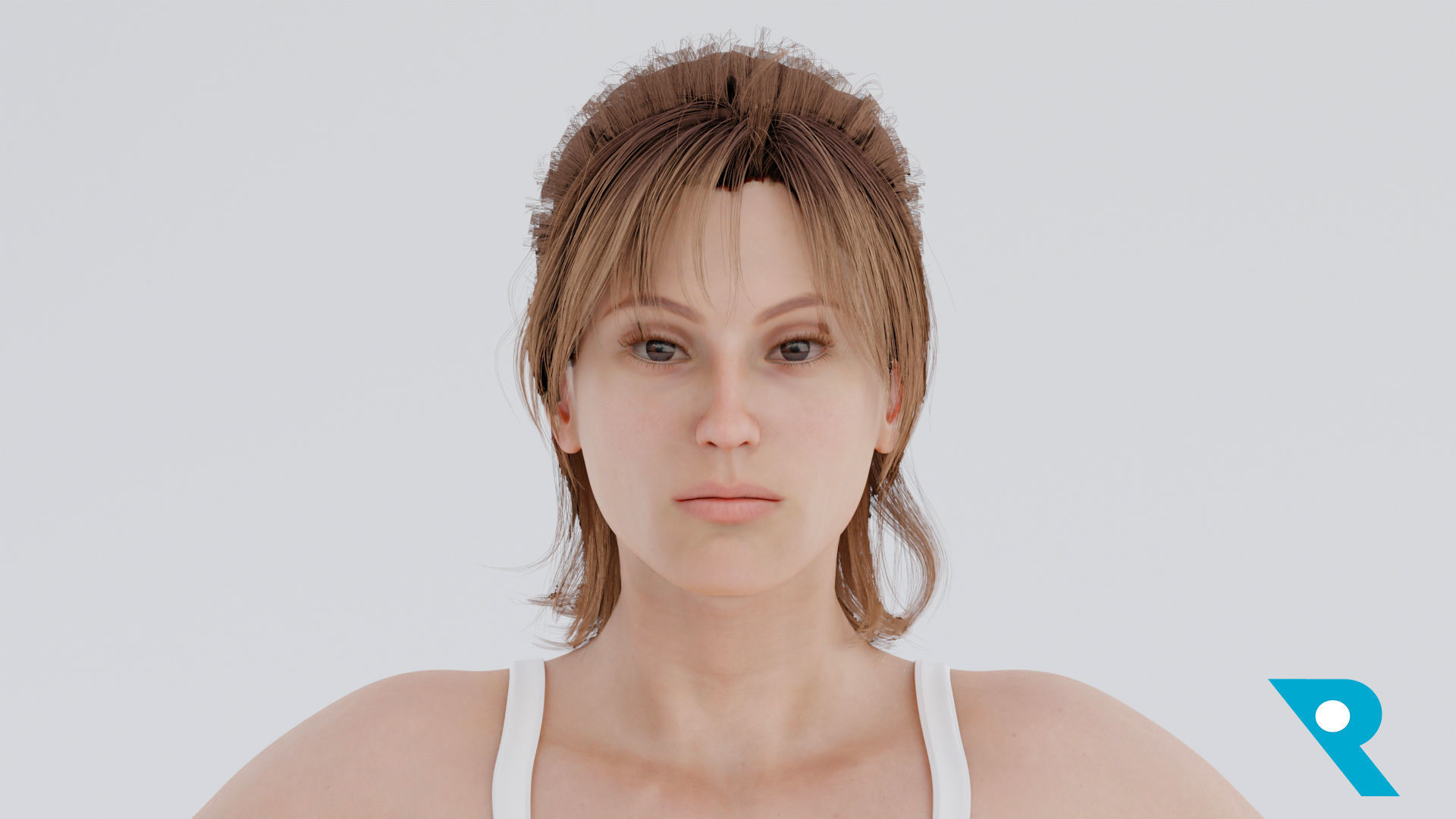 Realistic Female Character - Lynette 3D model_13
