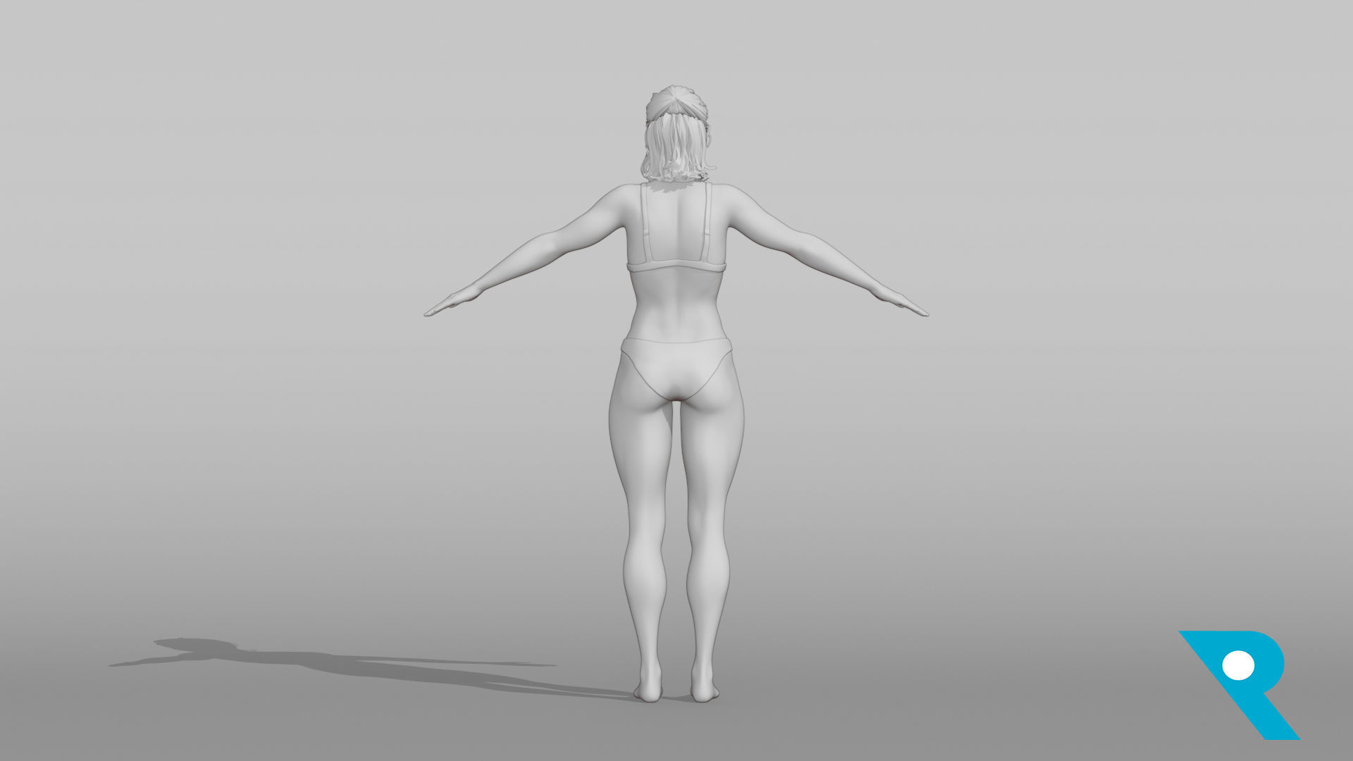 Realistic Female Character - Lynette 3D model_6