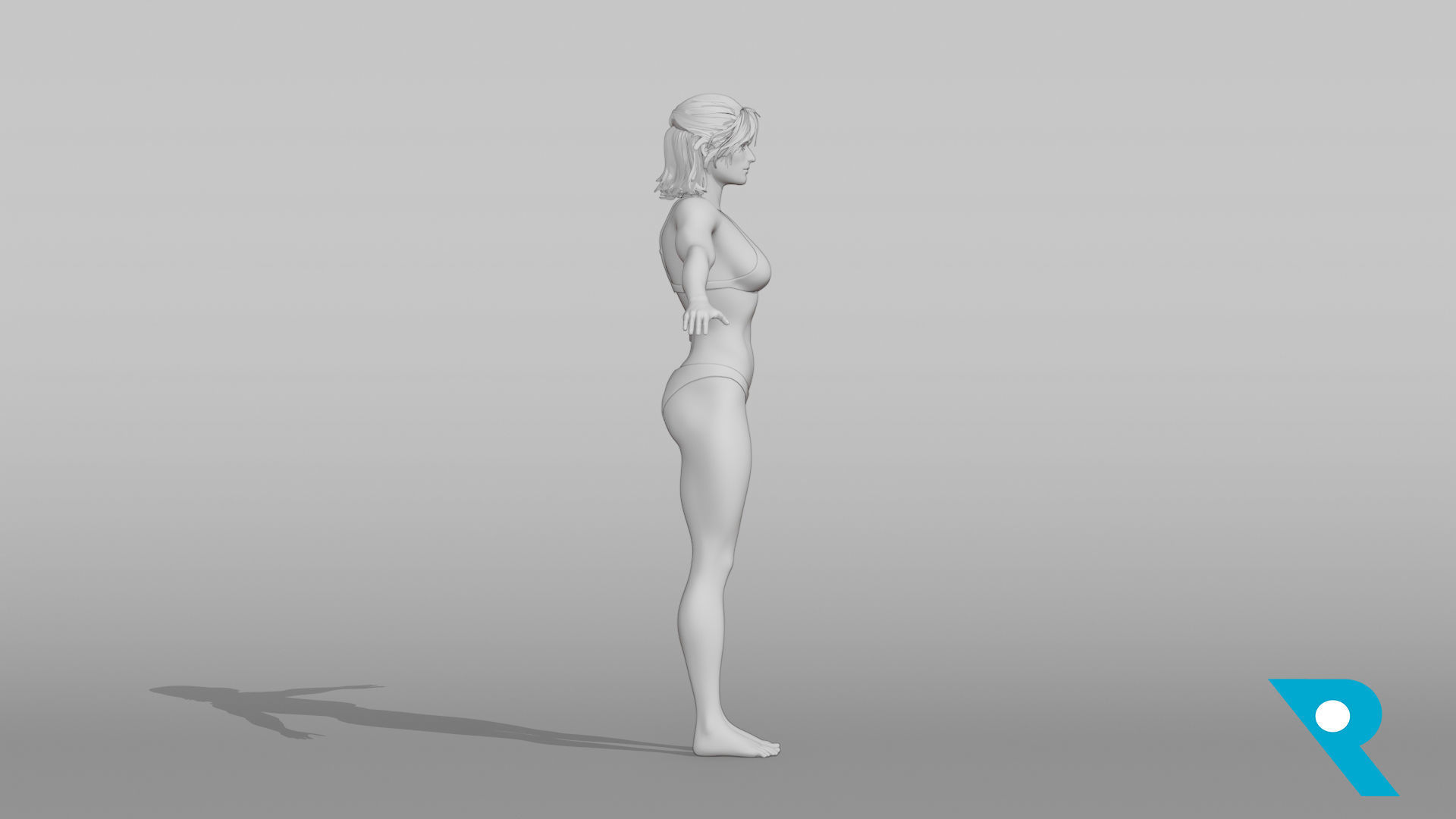 Realistic Female Character - Lynette 3D model_7