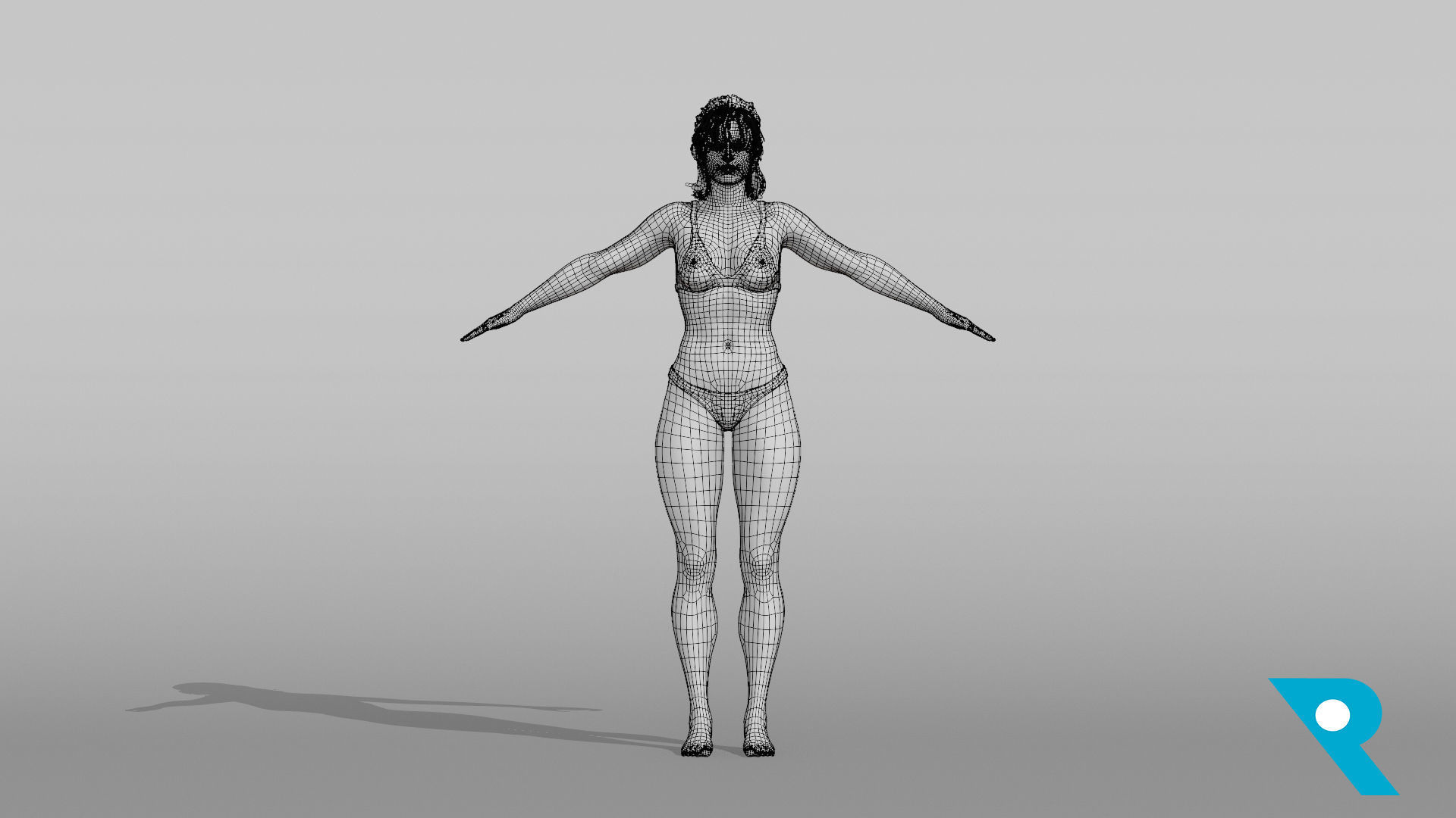 Realistic Female Character - Lynette 3D model_9