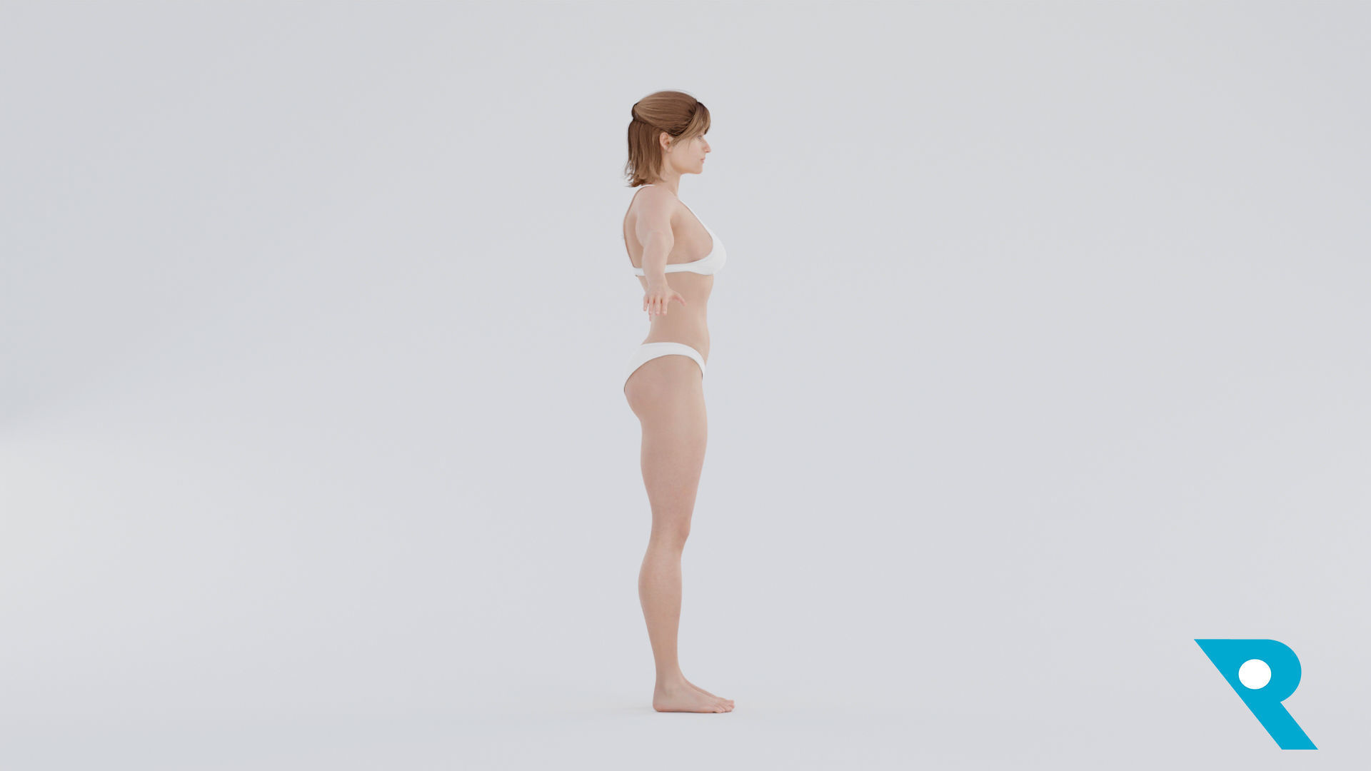 Realistic Female Character - Lynette 3D model_3