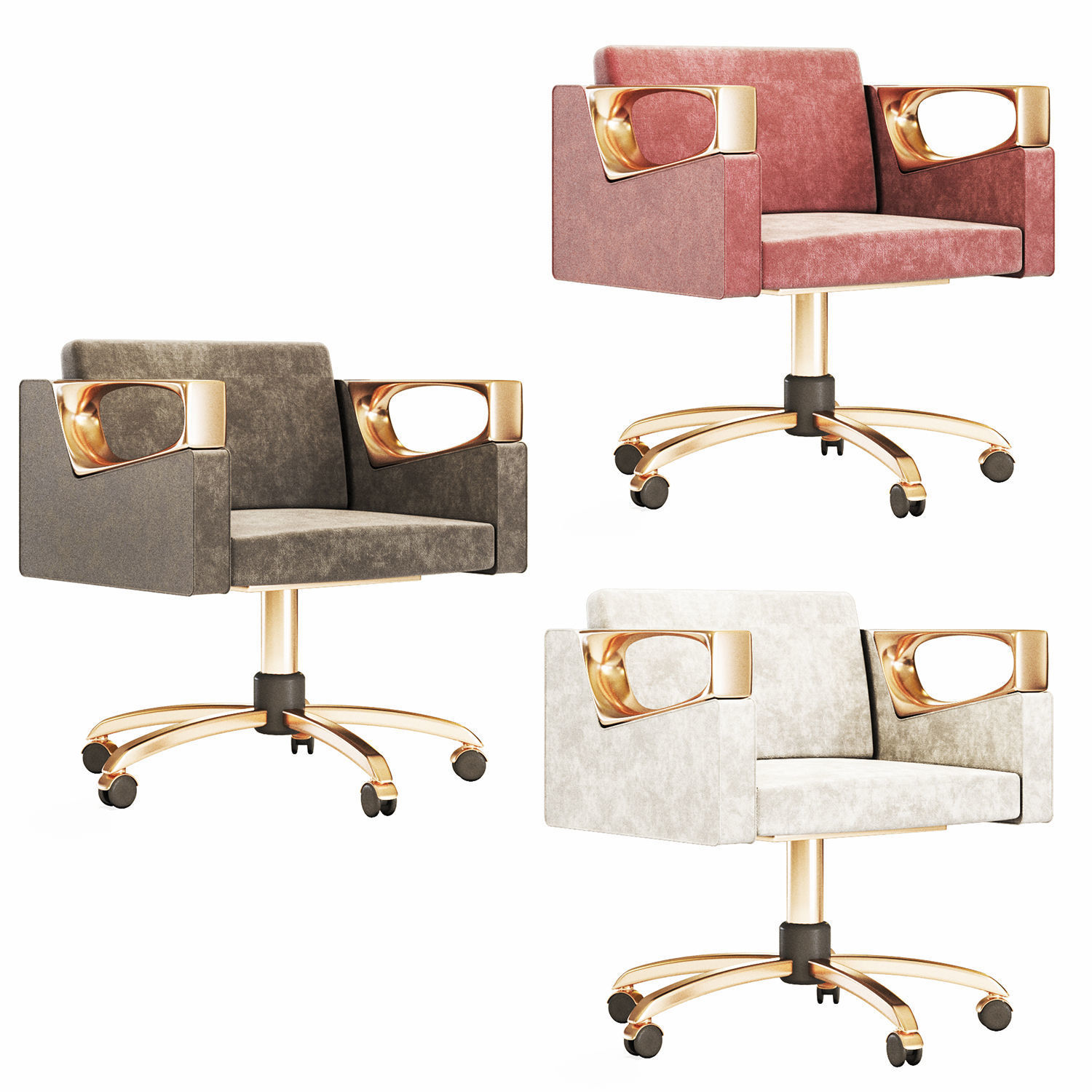 Office Armchair 3D model_1