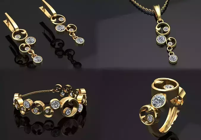 jewelry set pair of earrings