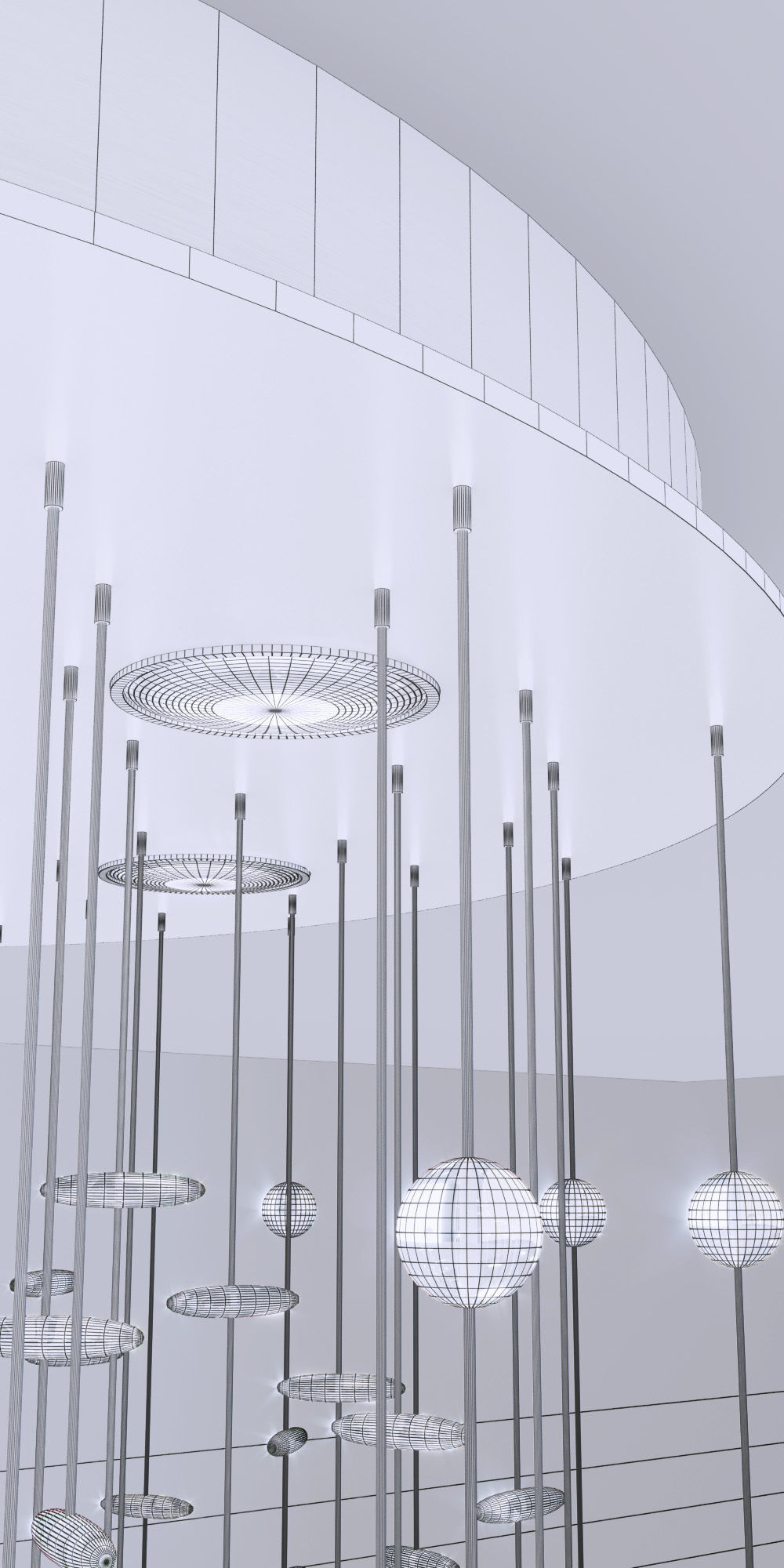 KLight Stepped Crystal Chandelier NCL 9922 3D model_7