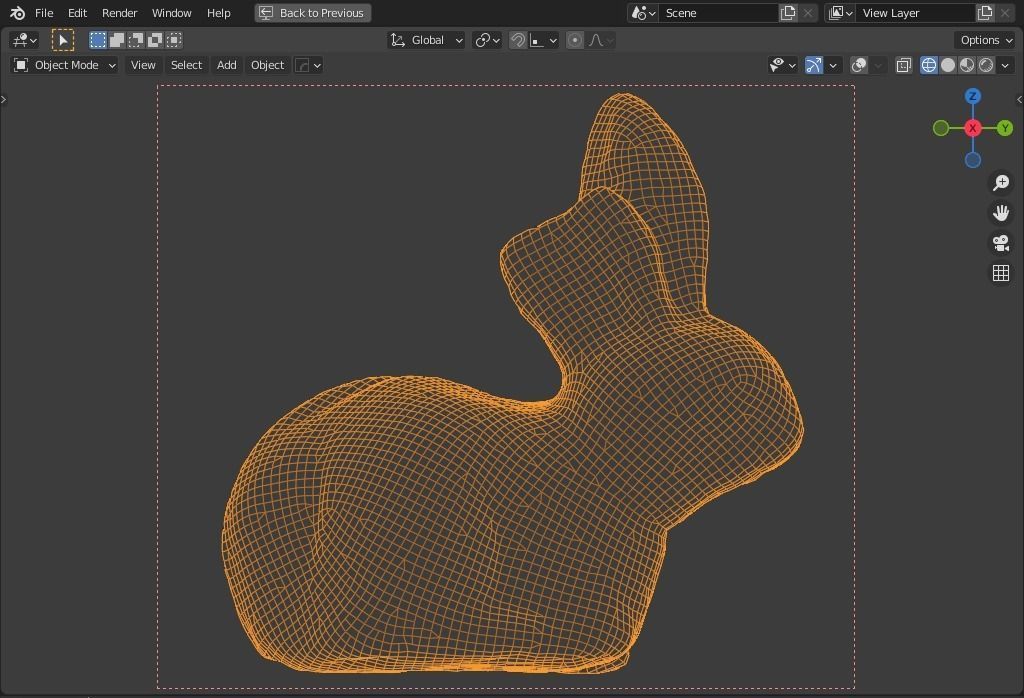 plaster rabbit   Low-poly 3D model_12