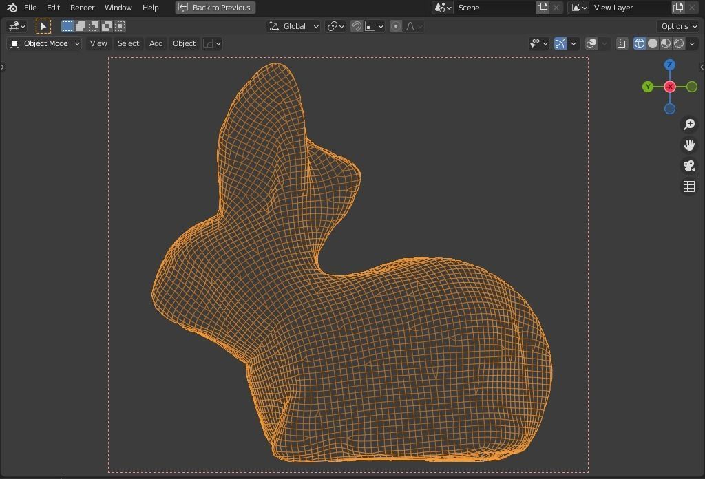 plaster rabbit   Low-poly 3D model_13