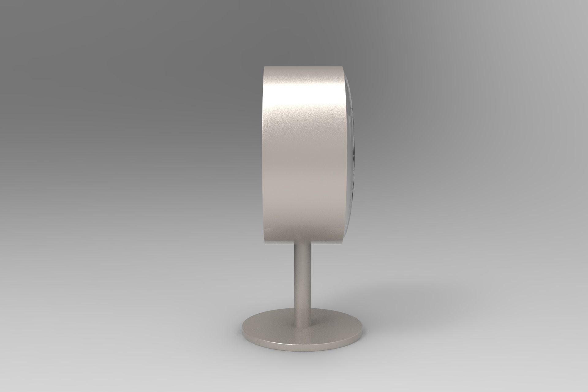 Desk Clock Low-poly 3D model_1