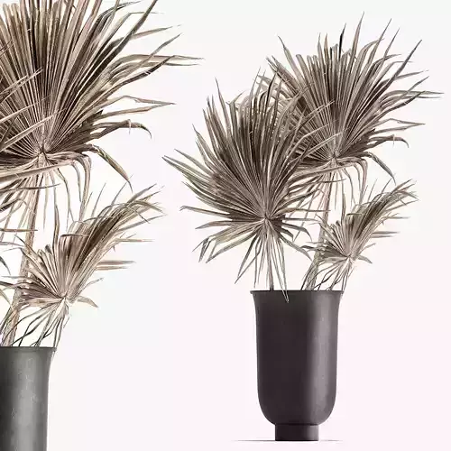 Bouquet of dried flowers in a vase 167