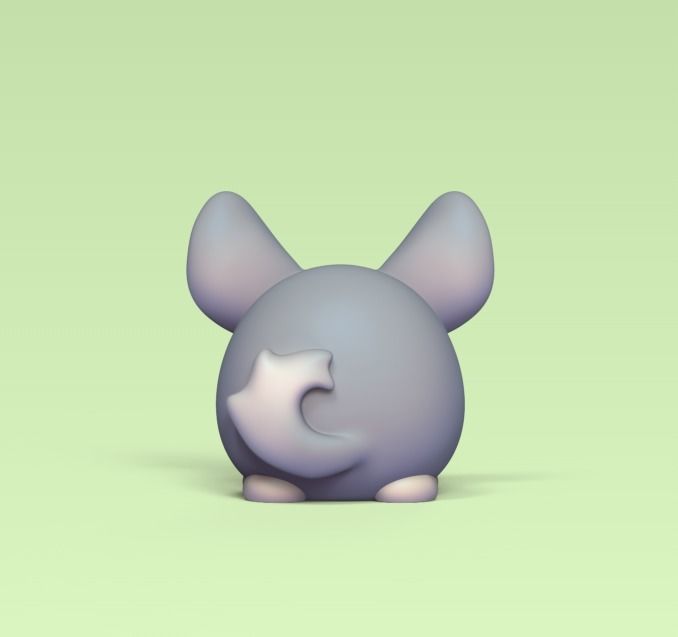 Cute Chinchilla 3D print model_3