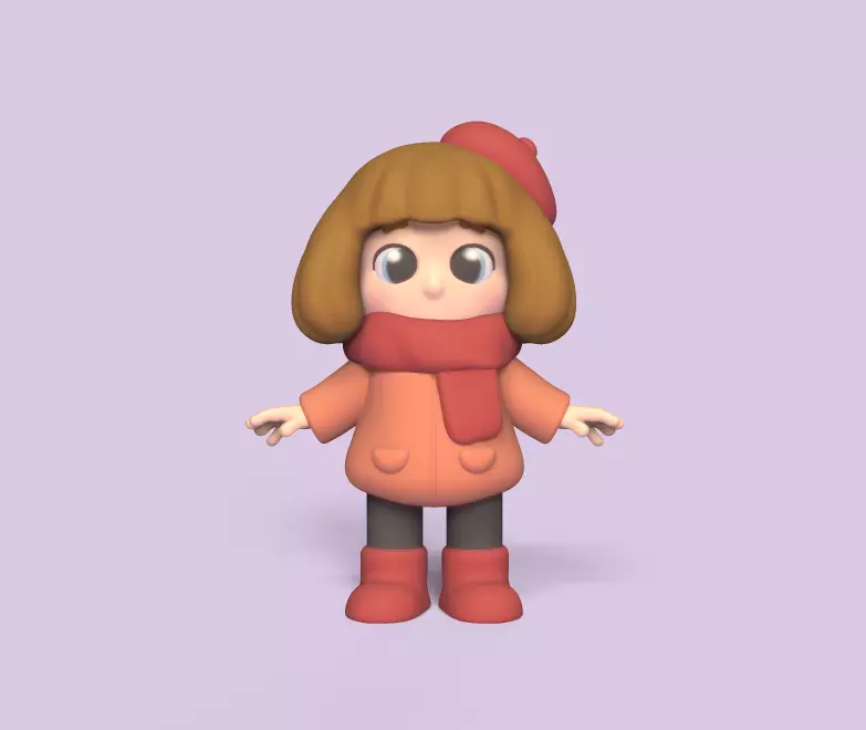 Cute Girl 3D print model