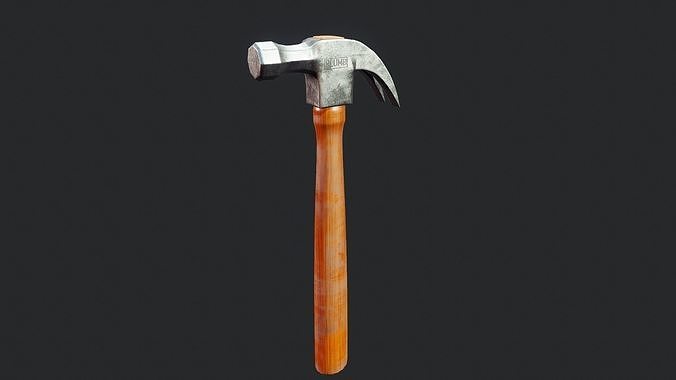 Claw Hammer - Tutorial Included Low-poly 3D model