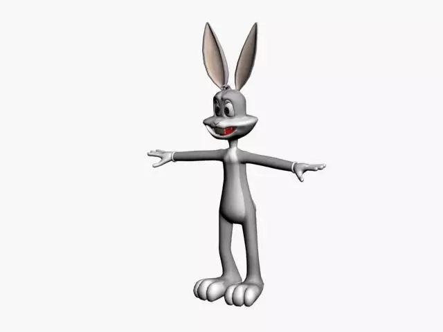 bugs bunny Low-poly 3D model_0