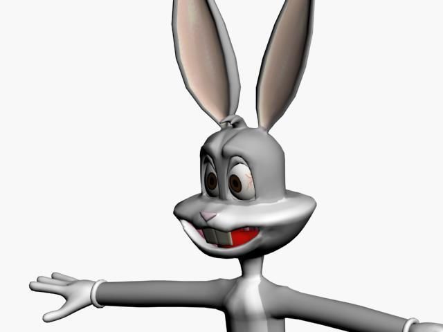 bugs bunny Low-poly 3D model_6