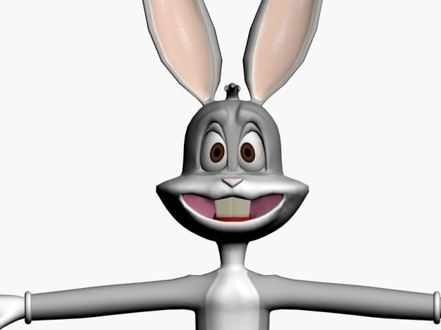 bugs bunny Low-poly 3D model_16