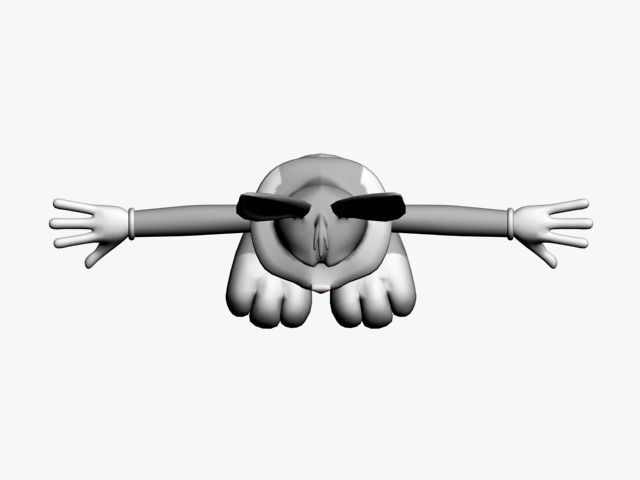 bugs bunny Low-poly 3D model_23