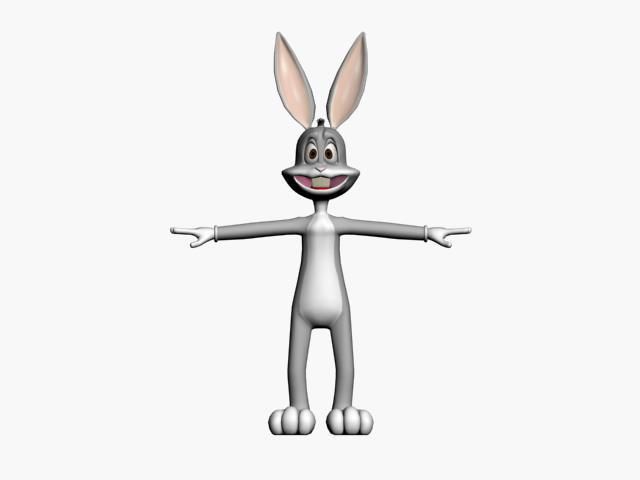bugs bunny Low-poly 3D model_8
