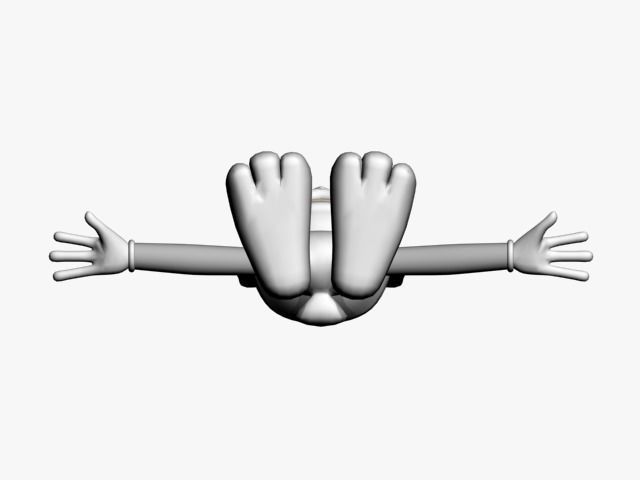 bugs bunny Low-poly 3D model_25