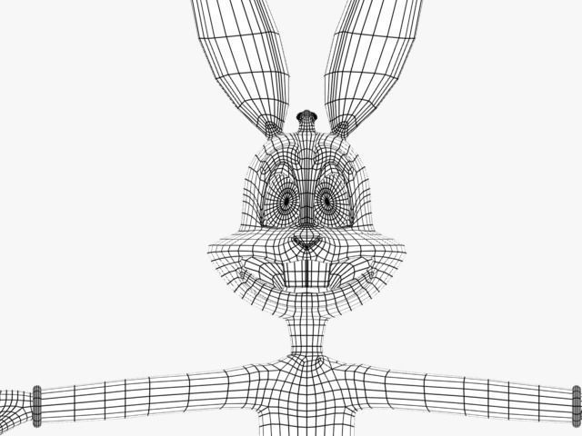 bugs bunny Low-poly 3D model_19