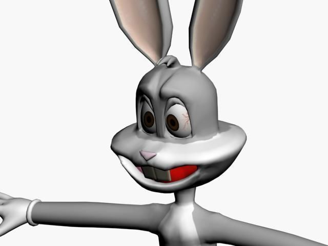 bugs bunny Low-poly 3D model_32