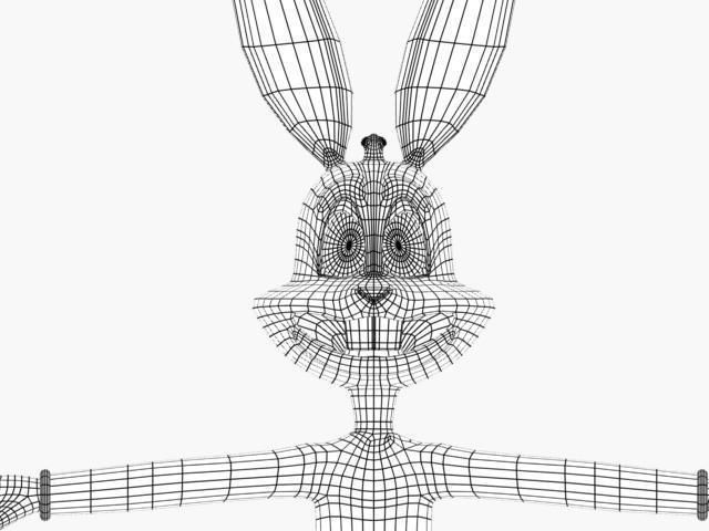 bugs bunny Low-poly 3D model_18
