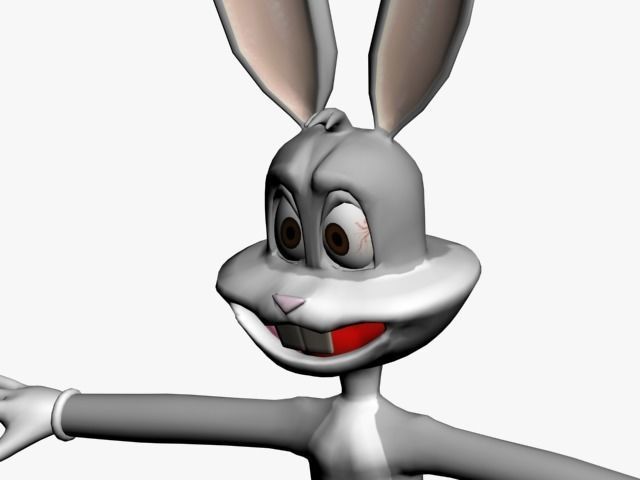 bugs bunny Low-poly 3D model_33