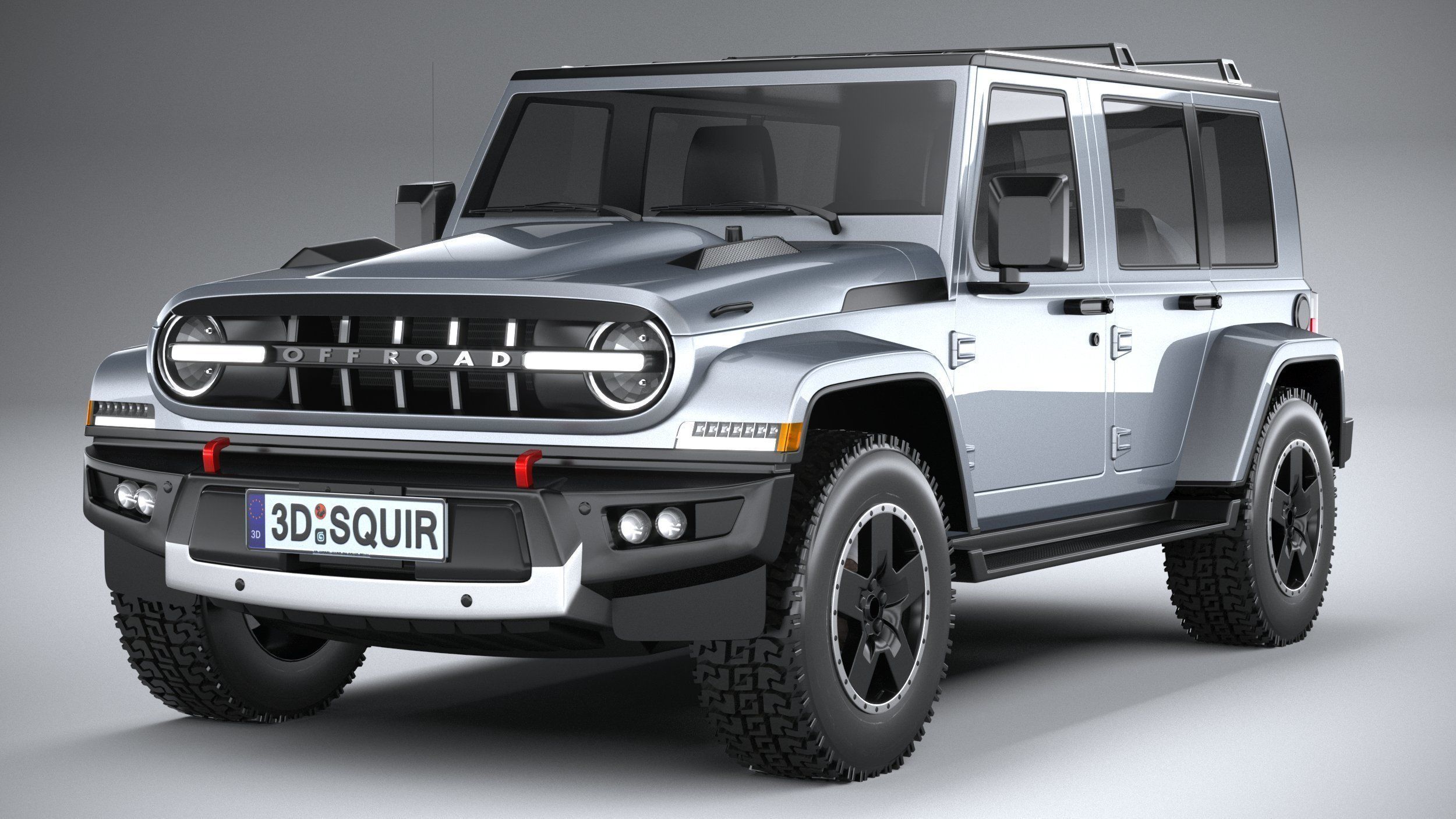 Generic Wrangler 2022 3D model_2