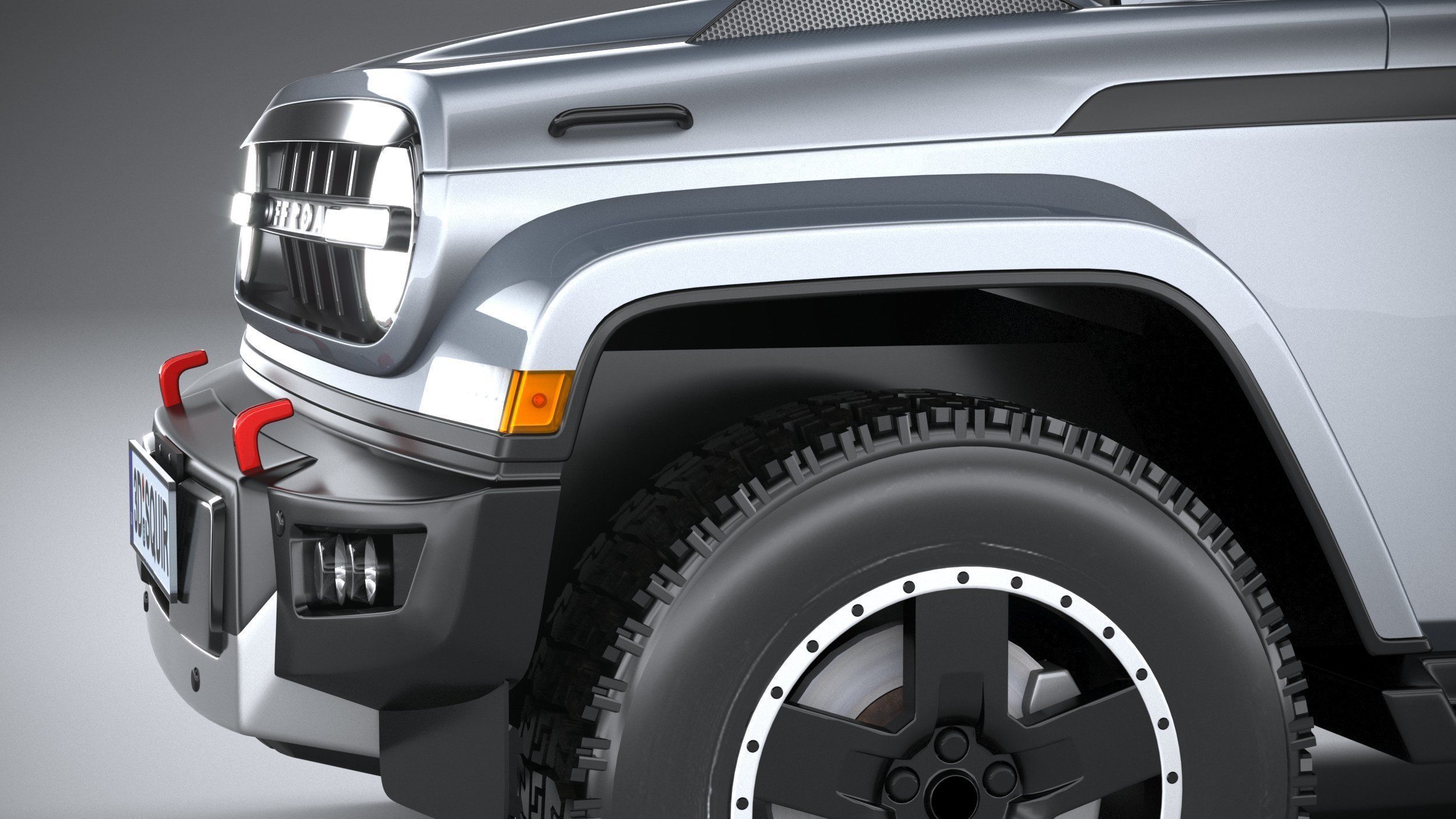 Generic Wrangler 2022 3D model_3