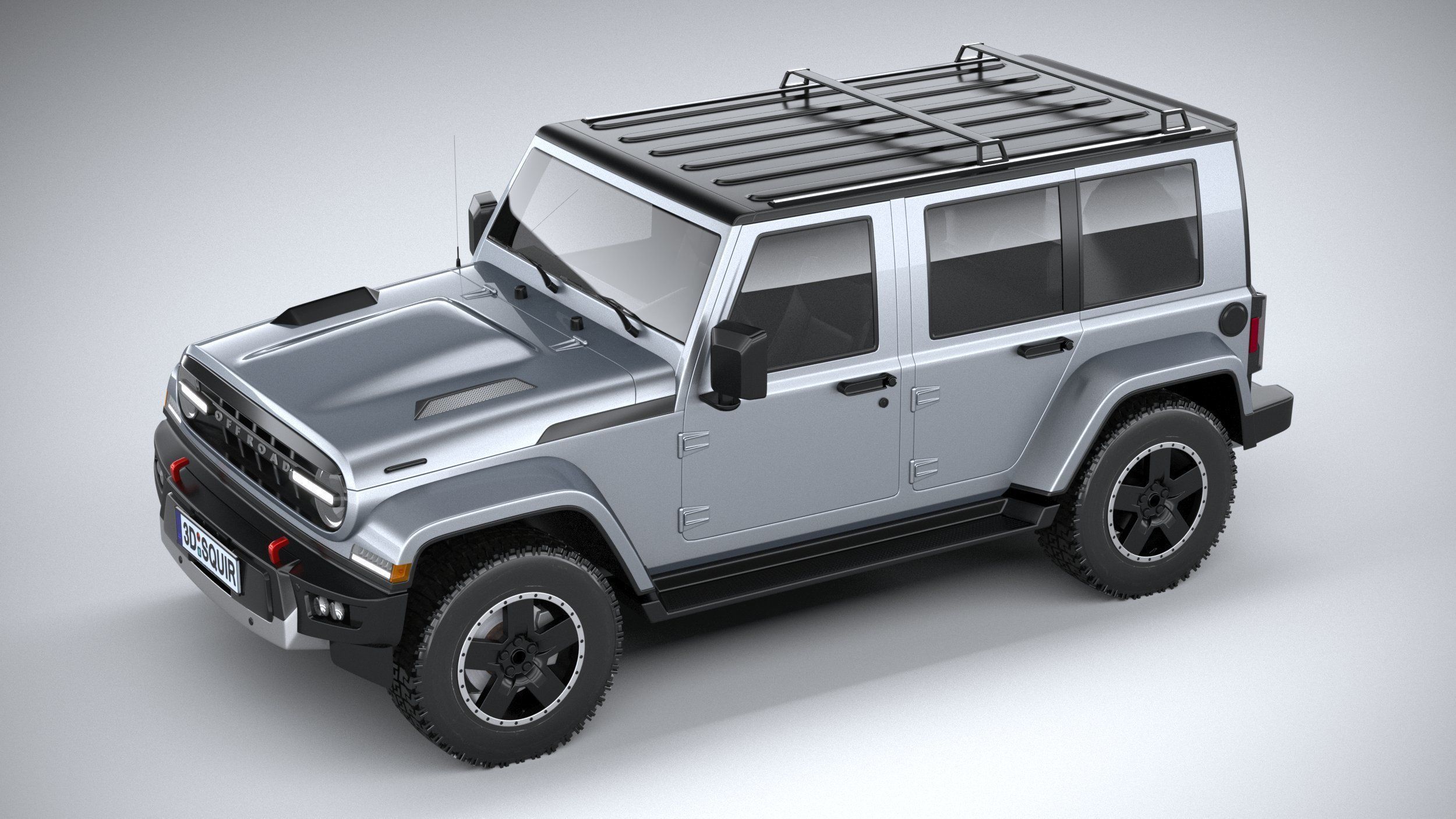Generic Wrangler 2022 3D model_7
