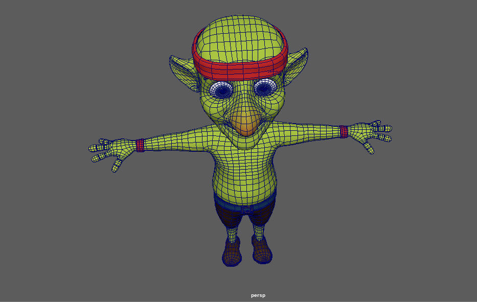 Cartoon Goblin Character 3d Model Low-poly 3D model_5