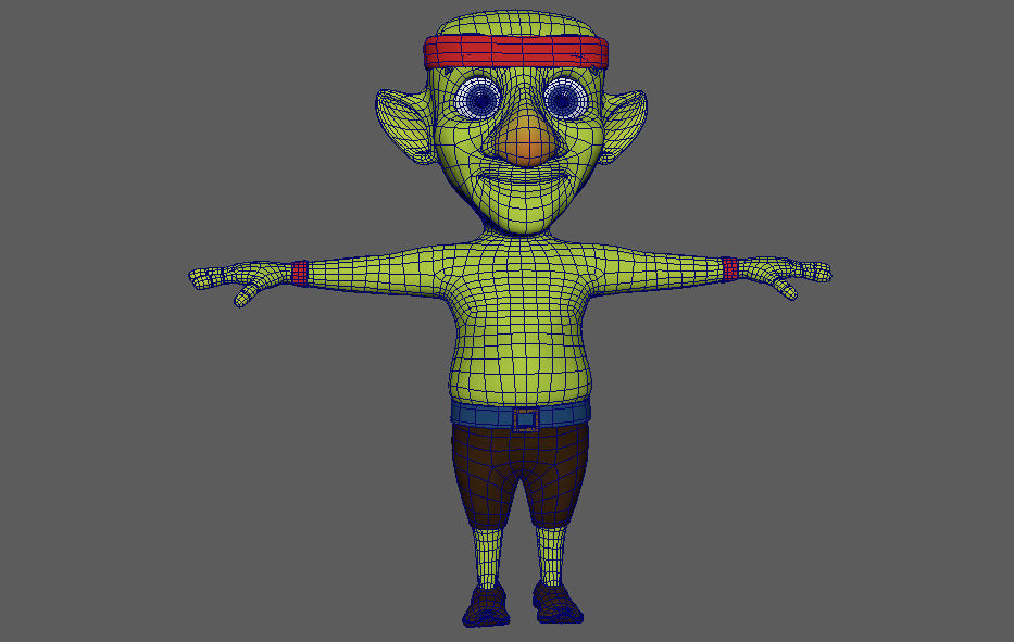 Cartoon Goblin Character 3d Model Low-poly 3D model_8