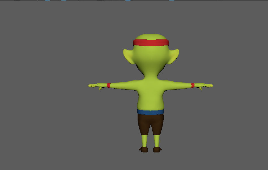 Cartoon Goblin Character 3d Model Low-poly 3D model_3