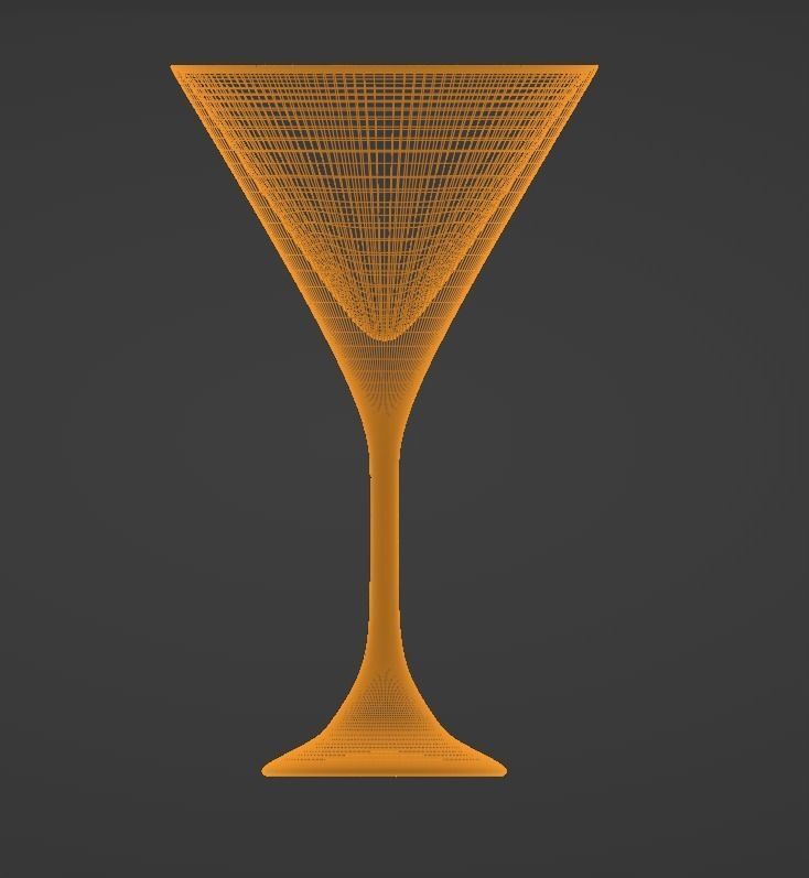 glass martini - martini Free 3D model_5