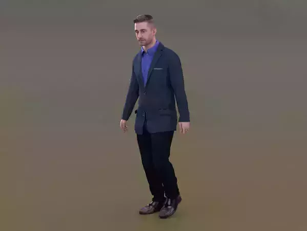 Tonny 20377-02 - Animated Business Man Walking Around