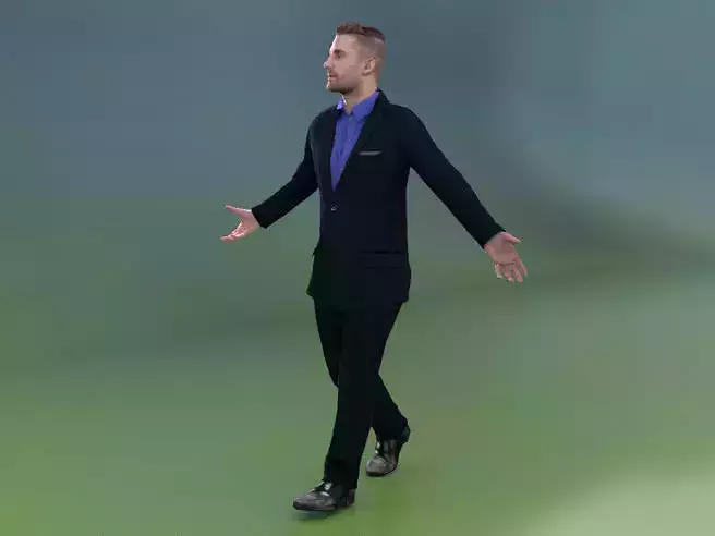 Tonny 20377-01 - Animated Elegant Man Walking And Talking