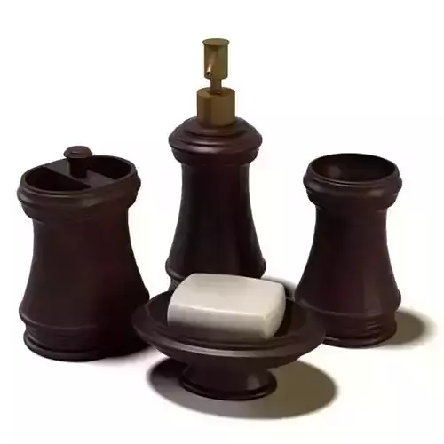 Bathroom Set Soap Dish Holder Soap Pump Toothbrush Holder