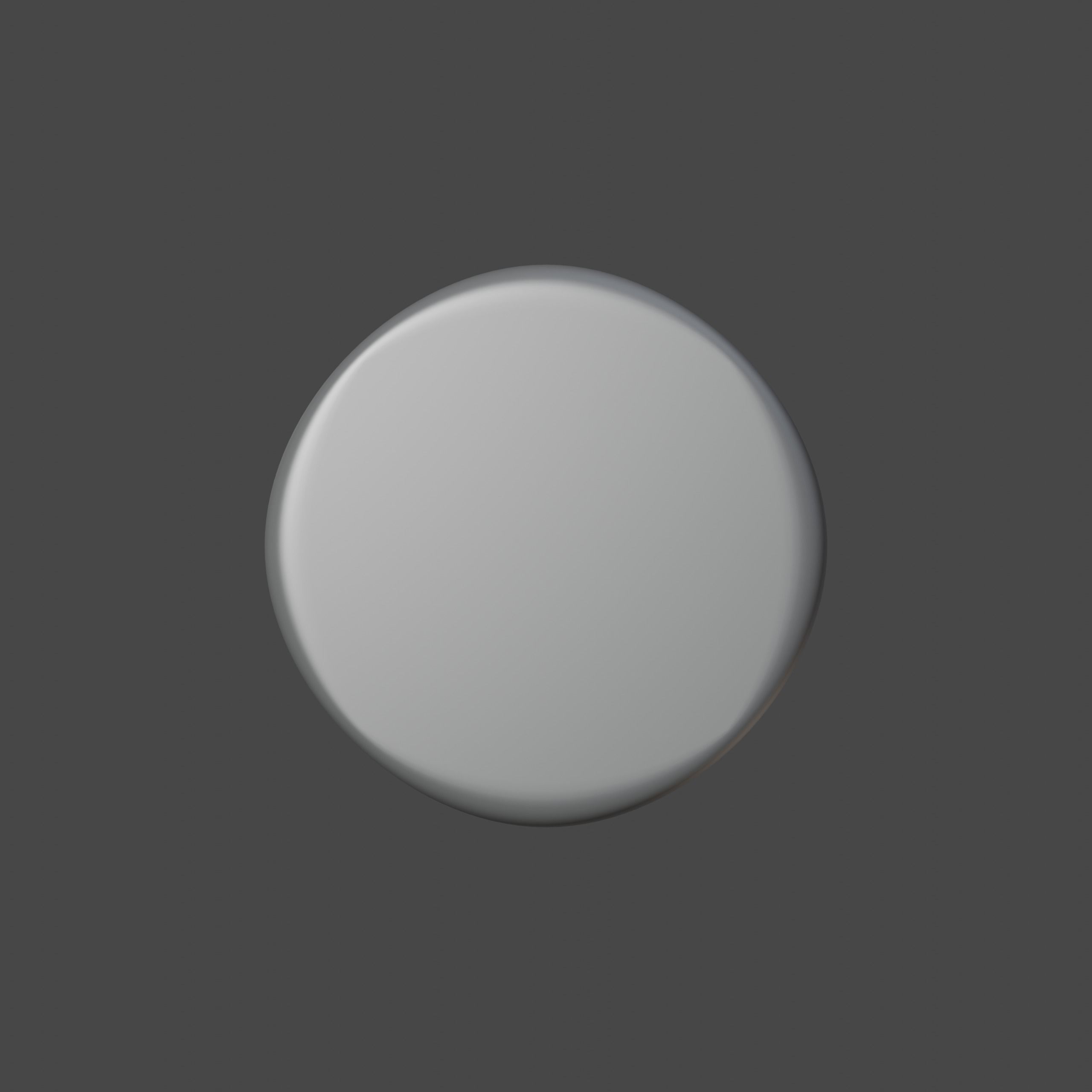 glass silver disc Free 3D model_3