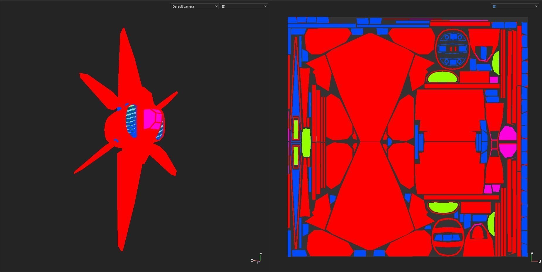 Starship S fighter jet in night sky Low-poly 3D model_23