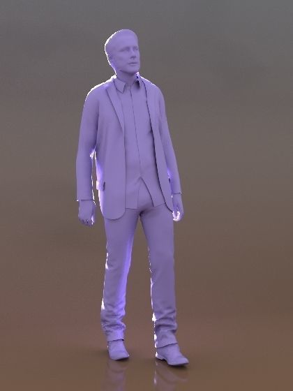 Carlos 20119-02 - Animated Man Talking Idle 3D model_4