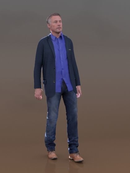 Carlos 20119-02 - Animated Man Talking Idle 3D model_2